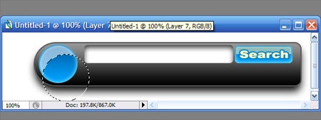 Photoshop Web Search Box Tutorial