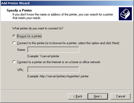 Sharing a Printer on a Windows Network