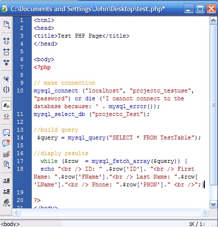 How to Access MySQL Databases using PHP