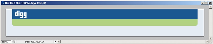 Digg Header Photoshop Tutorial