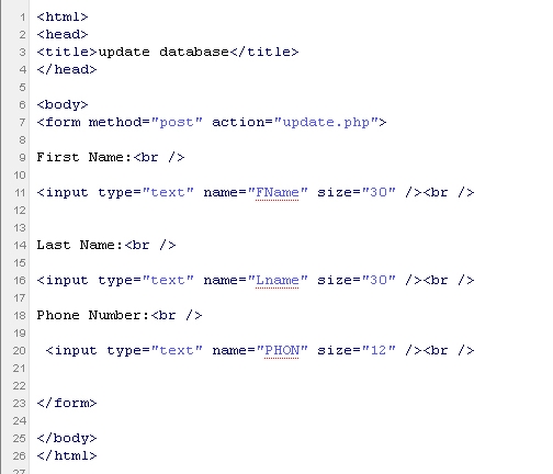 Inserting Data Into a MySQL Database using PHP