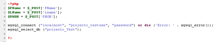 Inserting Data Into a MySQL Database using PHP